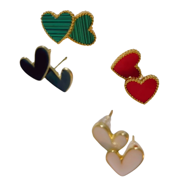 COLORS HEART EARRINGS